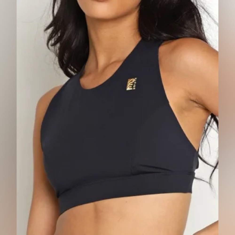 P.E Nation Backswing Sports Bra Small and Leggings Medium Black Gold - Picture 5 of 16